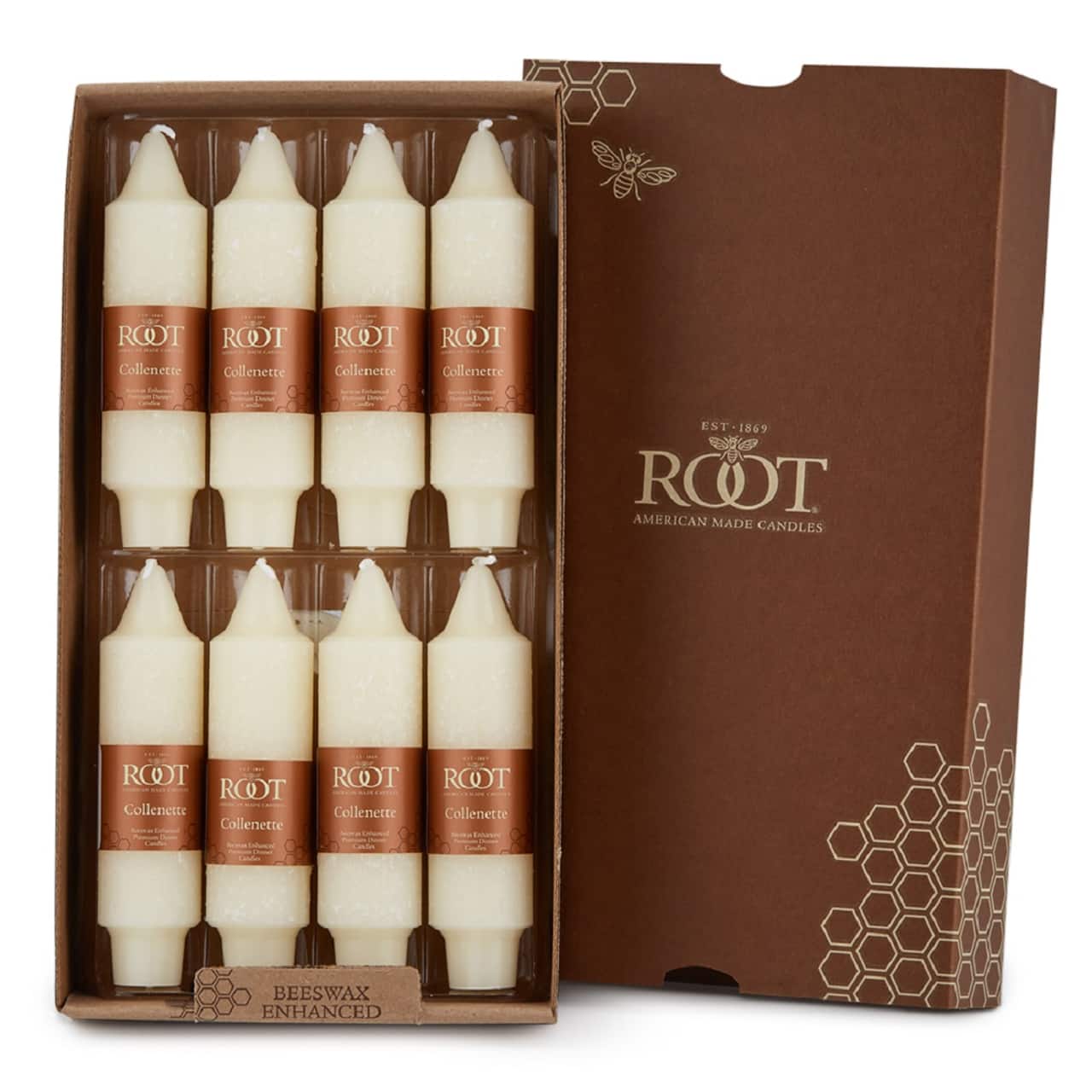 Root Candles 5" Unscented Timberline™ Collenette Taper Candles, 8ct.